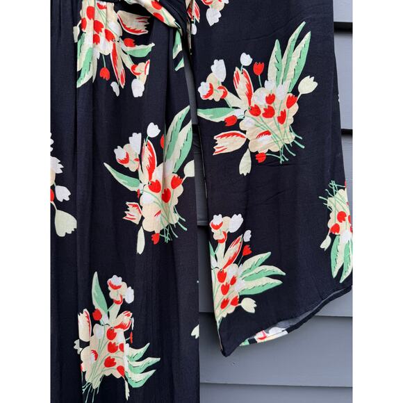 RIXO Anela Floral Midi Wrap Dress Medium M 8 - Picture 7 of 8